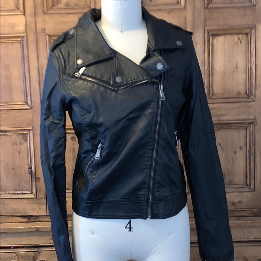 Black biker jacket